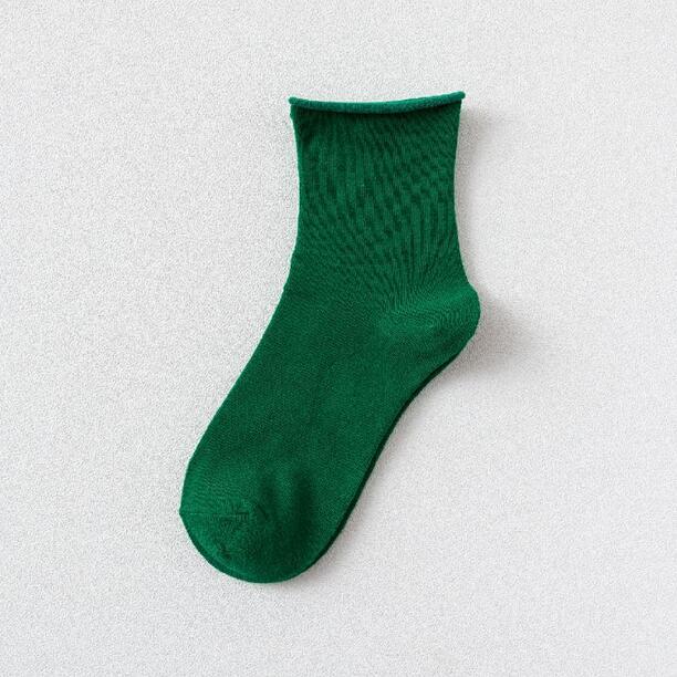 Cotton Socks Wholesale Candy-colored Curling Piles Of Socks Relent Cotton Socks Female Socks Autumn And Winter Color